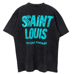 Saint Louis Letter Printed T-Shirt