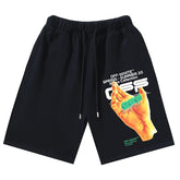 Hand Logo Print Sweatshort