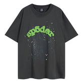 Green Foam Printing High Weight T-Shirt Grey