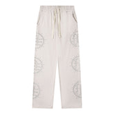 Rhinestone-Emblazoned Logo Pants