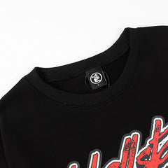 Studios 'Records' Crewneck Sweatshirt Heather Black