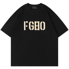 Flocked Letters FG80 Pattern T-Shirts