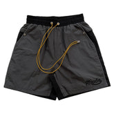 RHUDE Colorblock Embroidered Letters Shorts