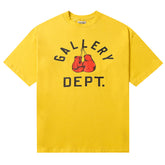 Logo Printed T-Shirt Yellow Loose Fit
