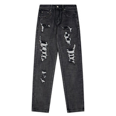 Hole Scratched Jean