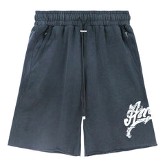 Letter Logo Embroidery Shorts