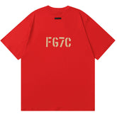 Flocking FG7C Letters T-Shirts