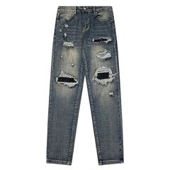 Hole Scratched Jean