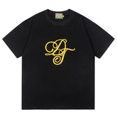 Metallic Gold Script Tee