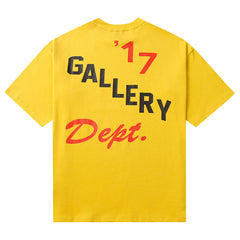 Logo Printed T-Shirt Yellow Loose Fit