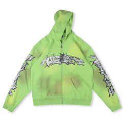Graffiti Zip-Up Hoodie
