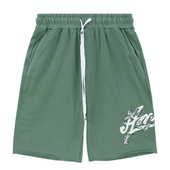 Letter Logo Embroidery Shorts