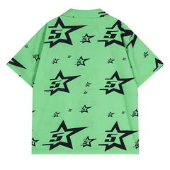 Star Pattern Short-sleeved Shirt