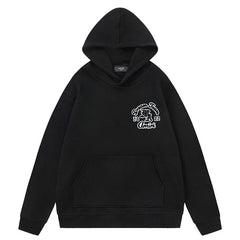 Embroidered-Logo Hoodies