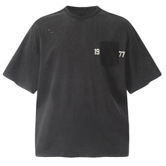 1977 flocked and glued washed T-Shirts