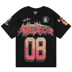 Personality geometric pattern casual printed T-shirt