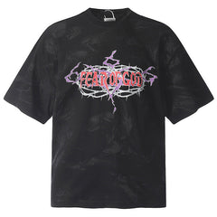 Thorns Balenciaga Style Washed Cement Dyed T-Shirts