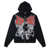 Graffiti Rhinestone Hoodie