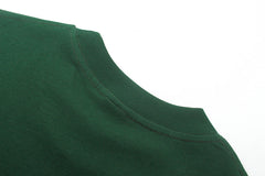 Spider Web Print Gothic Punk T-Shirt Green