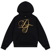 Metallic Gold Script Hoodie