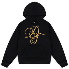 Metallic Gold Script Hoodie
