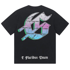 Skeletons Pattern Printed T-Shirts #1037