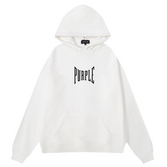 Logo Pattern Printed Hoodie