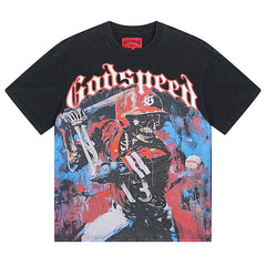 Skeletons Baseball Player T-Shirts #1017