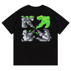 Logo Pattern Printed T-Shirt