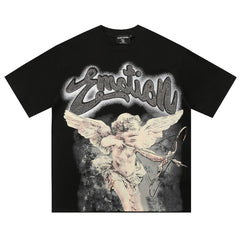 Black “Rhinestone” Cropped Tee