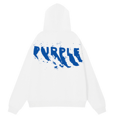 Logo Pattern Printed Hoodie