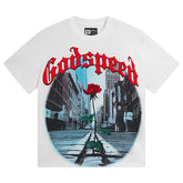 Rose Pattern Printed T-Shirts #3051