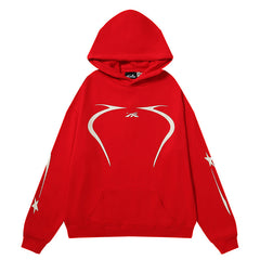 Sports Jet Black / Red Hoodie