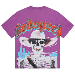 Skeletons Western Cowboy T-Shirts #1018