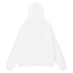 Logo Pattern Printed Hoodie