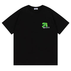 Logo Pattern Printed T-Shirt