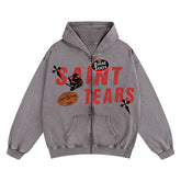 Tears Printed Hoodie