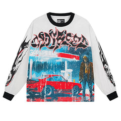 Sunset Drift Layered Long Sleeve T-Shirt