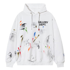 Splatter Paint Printed Hoodie