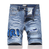 Amiri Logo Denim Shorts #2019