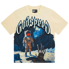 Astronaut Meets Skeleton Hand T-shirt