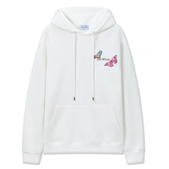 Butterfly Pattern Arrow Printed Hoodie