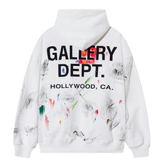 Splatter Paint Printed Hoodie