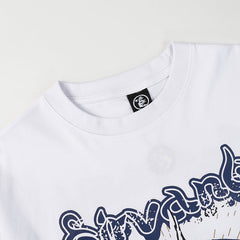 print casual T-Shirt White