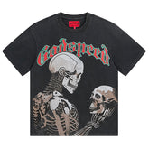 Skeletons Pattern Printed T-Shirts #1060