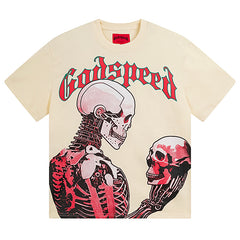 Skeletons Pattern Printed T-Shirts #3060