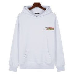 Logo Pattern Printed Hoodie