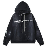 Logo Pattern Printed Hoodie