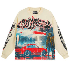 Sunset Drift Layered Long Sleeve T-Shirt