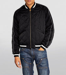 Quilted Souvenire Bomber Jacket